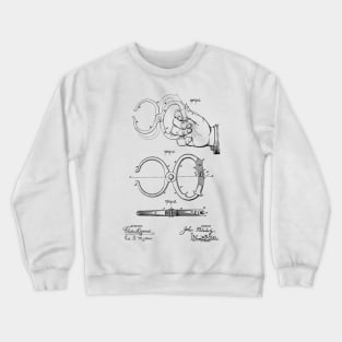 Police Nippers Vintage Patent Hand Drawing Crewneck Sweatshirt